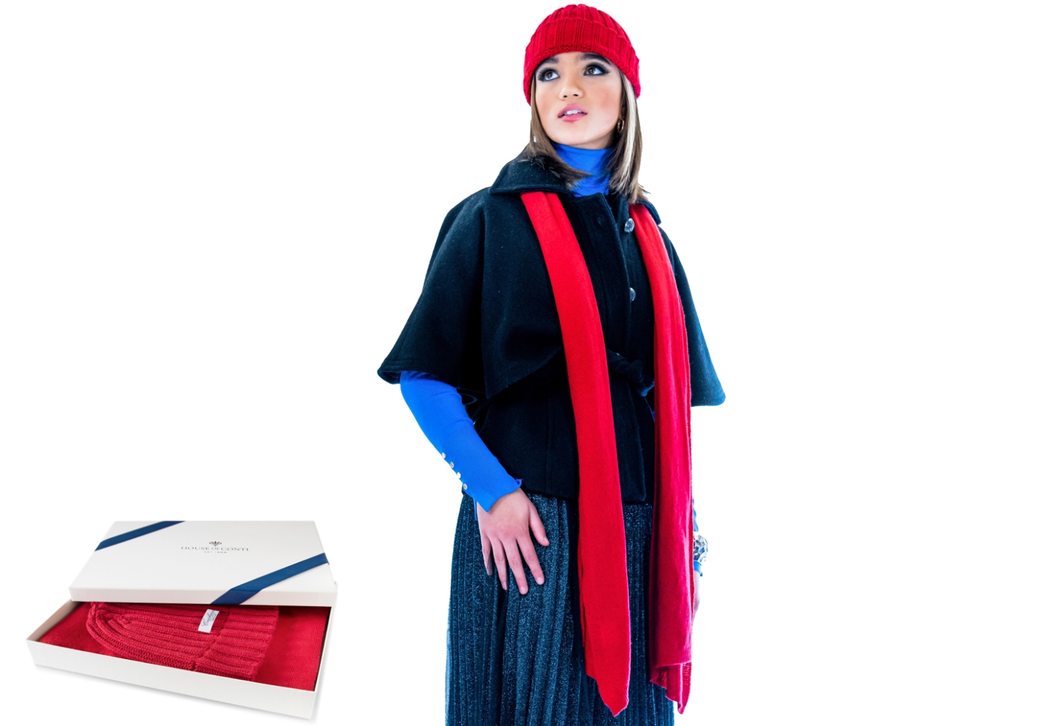 Firenze Cashmere Scarf & Beanie Hat