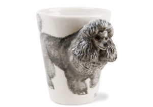 An elegant Poodle ceramic by Blue Witch. This breed is intelligent and charismatic as well as able to rock a very distinctive look. A popular family pet throughout the world.