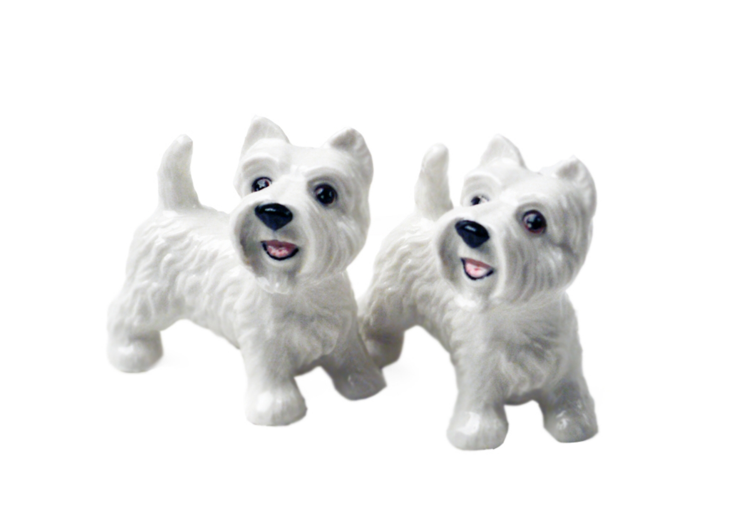 A lovely Blue Witch ceramic. The West Highland Terrier, or Westie, was bred for ratting but is now a very popular family pet thanks to its devoted and courageous personality.