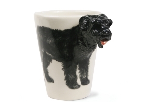 Beautifully presented on a unique Blue Witch ceramic. Originally a farm dog, the Bouvier Des Flandres are now often used as guard or police dogs as well as being kept as pets.