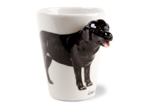 Kid’s best friend forever! If you are looking for the best dog breed for your family, bring home a Labrador Retriever. Devoted, obedient and amiable, the Lab is not only good with children also with other dogs and other pets. This lovable dog is captured beautifully on our Blue Witch ceramic.