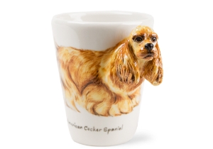 A gorgeous Blue Witch ceramic immortalising the stunning American Cocker Spaniel. A perfect family pet, this adorable breed is renowned for its affable personality.