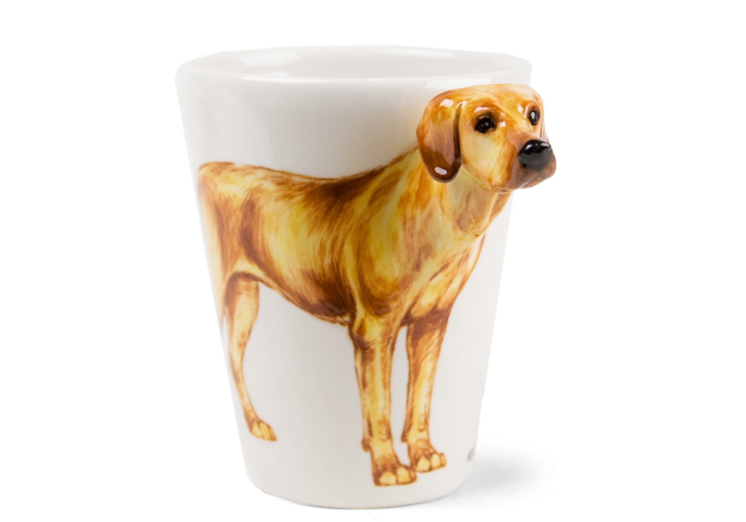 Originally bred for hunting, tracking, and protection from large animals, the Rhodesian Ridgeback featured on this Blue Witch ceramic was bred by the European settlers in South Africa.