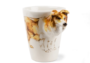 Beautifully presented on a Blue Witch ceramic is the happy, intelligent and eager to please Shetland Sheepdog or Sheltie as it is often known. With its roots in herding on the Shetland Islands, off Great Britain.