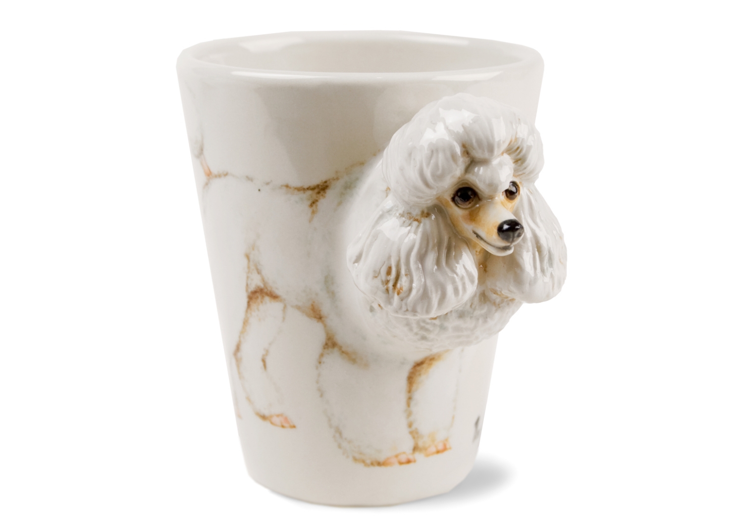 An elegant Poodle ceramic by Blue Witch. This breed is intelligent and charismatic as well as able to rock a very distinctive look. A popular family pet throughout the world.