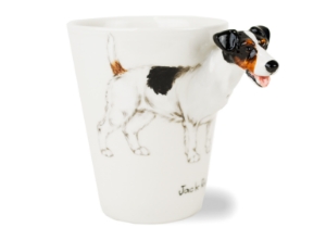 He might small in size but what he lacks in stature he certainly makes up for with his tremendous tenacious spirit. The fun-loving Jack Russell is beautifully captured on Blue Witch ceramic. This feisty little dog is full of heart is loved by countless owners.