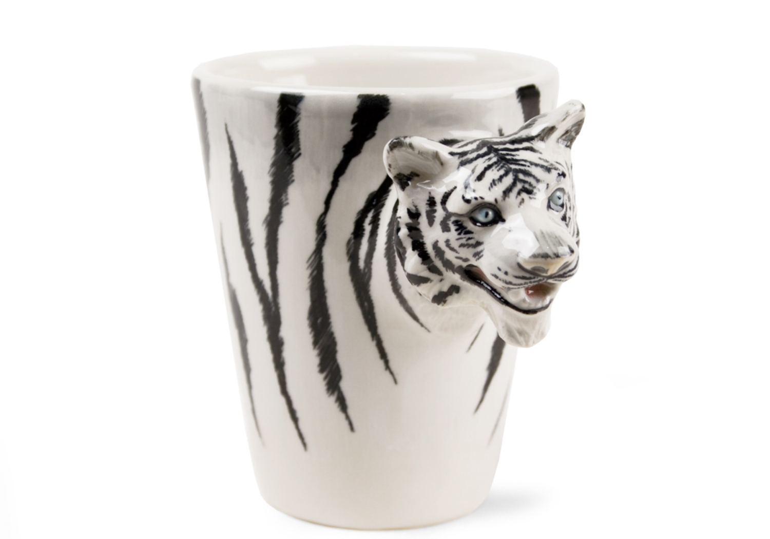 An exceptional awesome ceramic by Blue Witch. With their beautiful stripes, the Tiger is probably the most recognisable of all the big cats and is indeed the largest.