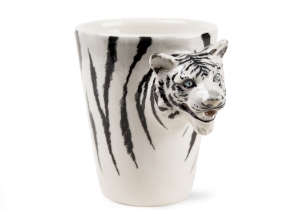 An exceptional awesome ceramic by Blue Witch. With their beautiful stripes, the Tiger is probably the most recognisable of all the big cats and is indeed the largest.