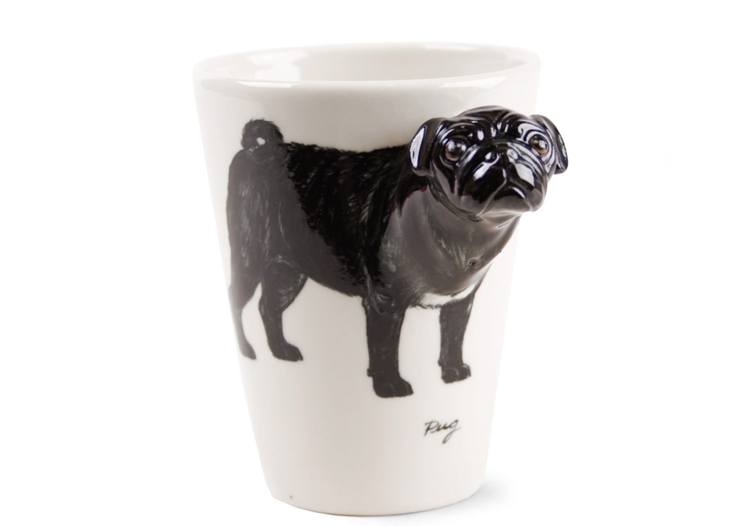 A lovable Pug ceramic by Blue Witch. This small delightful dog is very big on personality and is nicked named ‘multo in parvo’ which translates as a lot in a small space!