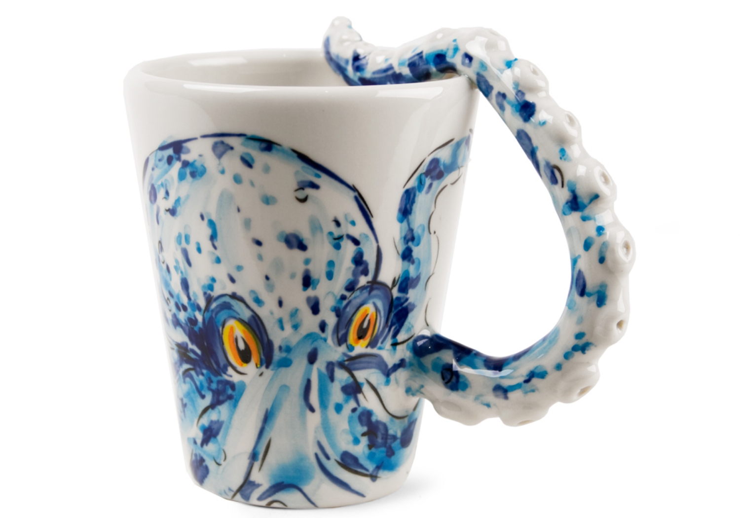 A beautifully creative Octopus ceramic from Blue Witch. These beautiful eight-legged invertebrates are highly intelligent and scientists have proved that they have both long and short term memory through a maze and problem-solving experiments.