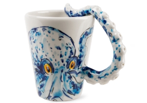 A beautifully creative Octopus ceramic from Blue Witch. These beautiful eight-legged invertebrates are highly intelligent and scientists have proved that they have both long and short term memory through a maze and problem-solving experiments.