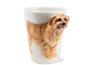 Beautifully brought to life on this Blue Witch ceramic is the intelligent Pyrenean Sheepdog which were used by the French after World War One as courier and rescue dogs.