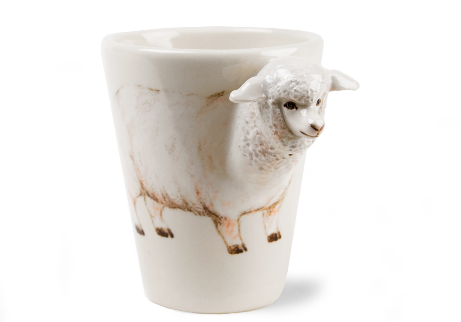 It has been shown that Sheep can recognise human faces and remember them for years and are even able to differentiate between different human moods through facial expressions! This adorable sheep is captured beautifully on our Blue Witch ceramic.