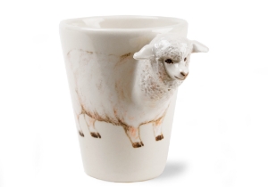 It has been shown that Sheep can recognise human faces and remember them for years and are even able to differentiate between different human moods through facial expressions! This adorable sheep is captured beautifully on our Blue Witch ceramic.