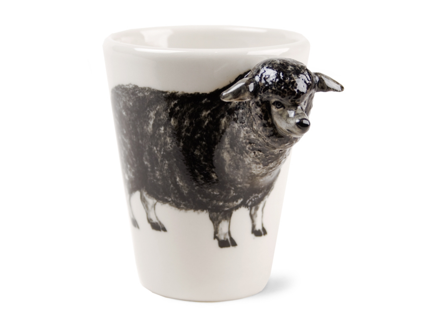 It has been shown that Sheep can recognise human faces and remember them for years and are even able to differentiate between different human moods through facial expressions! This adorable sheep is captured beautifully on our Blue Witch ceramic.