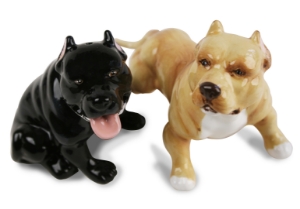 Pit Bull Terrier Cruet Set