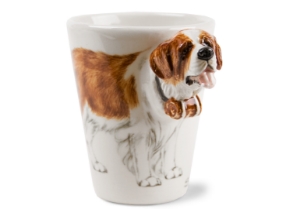 A wonderful ceramic from Blue Witch. The St Bernard is a rather imposing dog due to its size and for this reason is often found as a guard dog, however, its temperament is actually very mild and loyal and they make excellent family dogs.
