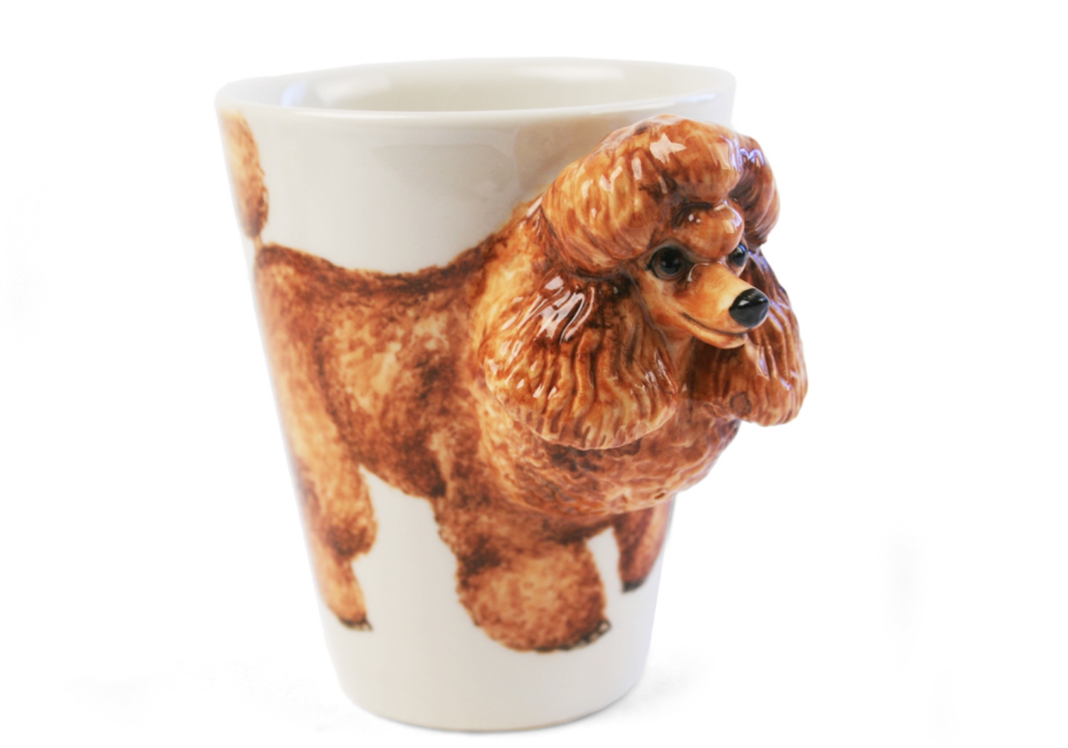 An elegant Poodle ceramic by Blue Witch. This breed is intelligent and charismatic as well as able to rock a very distinctive look. A popular family pet throughout the world.