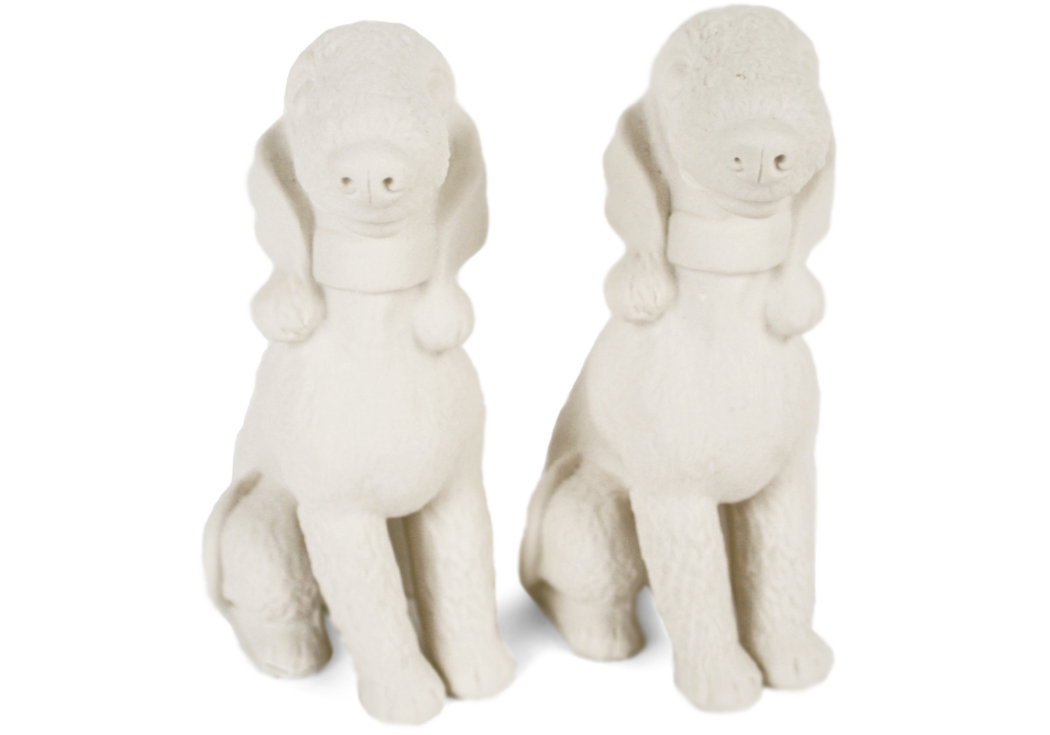 Bedlington Terrier Unpainted Cruet Set