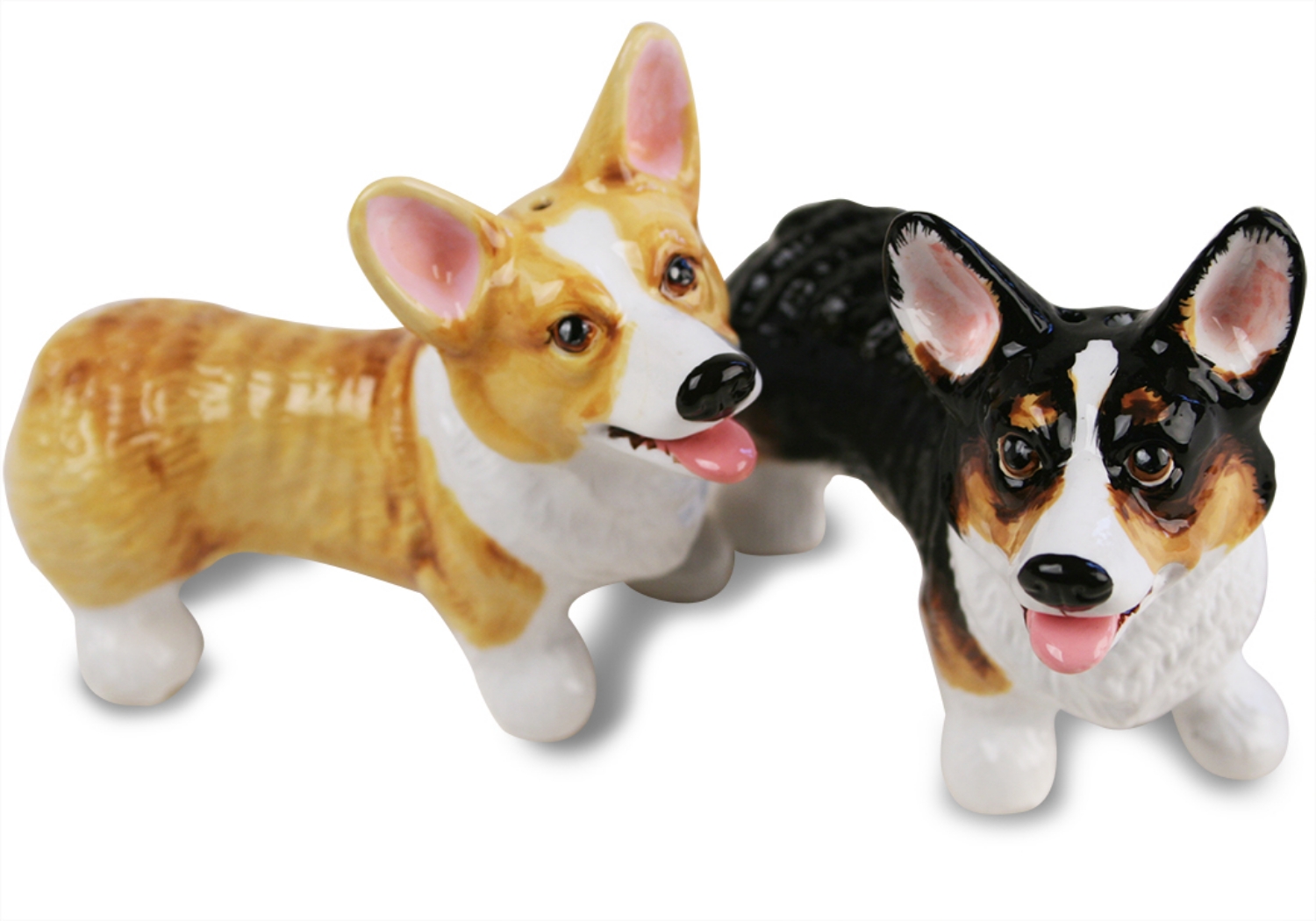 Legend says that the corgi is an “enchanted dog” favoured by fairies and elves. At night the magical creatures would use the dogs to pull their carriages and be their steeds in battle. Spirited and athletic, yet steady and dependable, the Welsh Corgi Pembroke is a true "big dog on short legs." Beautifully portrayed on this Blue Witch ceramic.