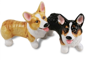 Legend says that the corgi is an “enchanted dog” favoured by fairies and elves. At night the magical creatures would use the dogs to pull their carriages and be their steeds in battle. Spirited and athletic, yet steady and dependable, the Welsh Corgi Pembroke is a true "big dog on short legs." Beautifully portrayed on this Blue Witch ceramic.
