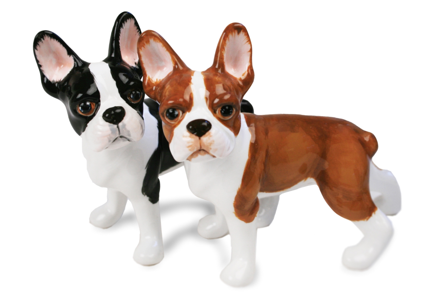 A smart Boston Terrier ceramic from Blue Witch. This sweet little dog is often referred to as the American Gentleman and was sadly originally a fighting dog. Its sweet nature soon won people’s hearts though and it is much more suited as a companion dog.
