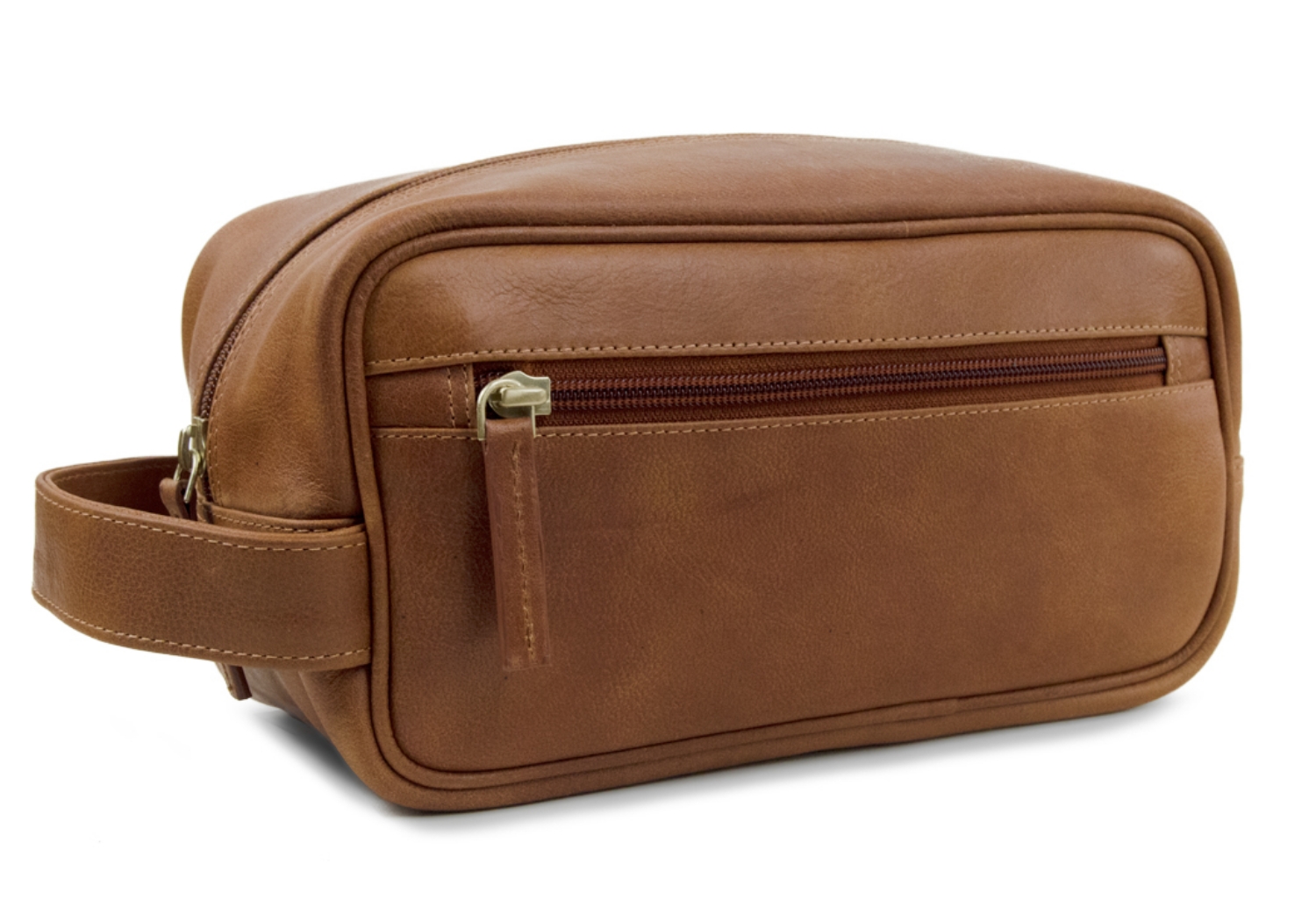 Rugged and refined. Designed for all your grooming needs with a spacious interior for all your toiletry essentials. The Wilson men's leather toiletry wash bag is handcrafted from high-quality calf leather. Tough, durable and water-resistant. It's got the room but is still compact enough to fit into any bag or suitcase.