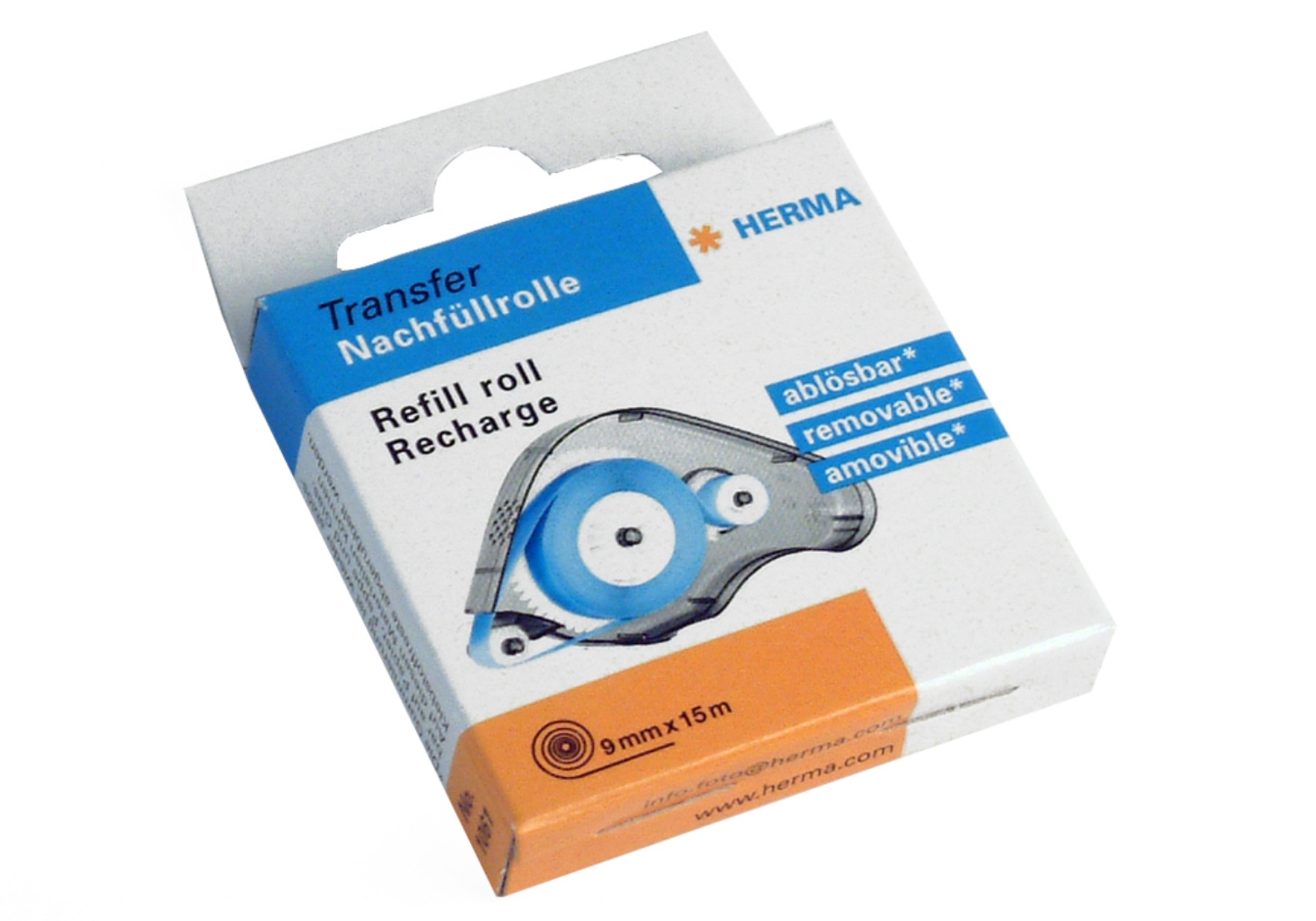 An intelligent adhesive: Hermafix Refill Roll is a revolutionary technology from Germany - a small roll-on glue made especially for mounting photos, artwork and postcards. It is also great for scrapbooking, collecting recipes or oodles of mementos, prints or documents. Absolutely photo safe and free from acids and solvents. Contains a 15m length of dotted glue and refills can be installed in seconds.