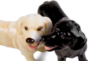 Kid’s best friend forever! If you are looking for the best dog breed for your family, bring home a Labrador Retriever. Devoted, obedient and amiable, the Lab is not only good with children also with other dogs and other pets. This lovable dog is captured beautifully on our Blue Witch ceramic.