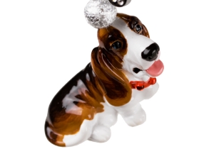 Basset Hound Key Ring