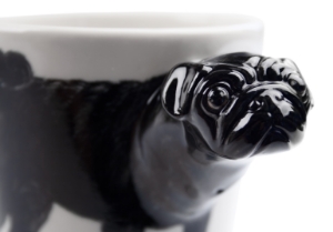 A lovable Pug ceramic by Blue Witch. This small delightful dog is very big on personality and is nicked named ‘multo in parvo’ which translates as a lot in a small space!