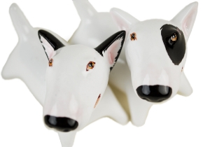 Bull Terrier Cruet Set