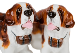 A wonderful ceramic from Blue Witch. The St Bernard is a rather imposing dog due to its size and for this reason is often found as a guard dog, however, its temperament is actually very mild and loyal and they make excellent family dogs.