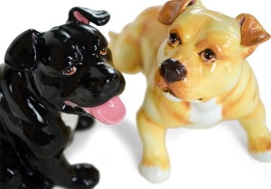 Pit Bull Terrier Cruet Set