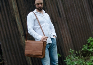 A timeless classic. Our Wayfarer leather messenger bag is the perfect, mature blend of traditional briefcase and the good old backpack. Handcrafted from high-quality calf leather. Our Wayfarer leather messenger bag is durable, reliable, and will let you multitask much easier. It’s even waterproof! Perfect for anyone; from a student to a busy professional. It can also be personalised making it the perfect finishing touch to your bag.