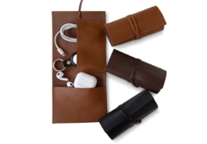 A versatile yet relaxed style, the Indiana Travel & Tech Kit Roll is full of character and thoroughly modern. Handmade from high quality genuine calf leather with naturally light oiled skin to infuse an adventurous feel. Uncomplicated with simple elegant, stitched edging only reinforces the books profile without being overly overt. The simplicity of the structure is divine with no need to add further design twists. This charismatic range promises to travel the distance with you.Your passion for writing will be extended with the refillable booklet pages which can be changed with ease. As one story ends another will begin.