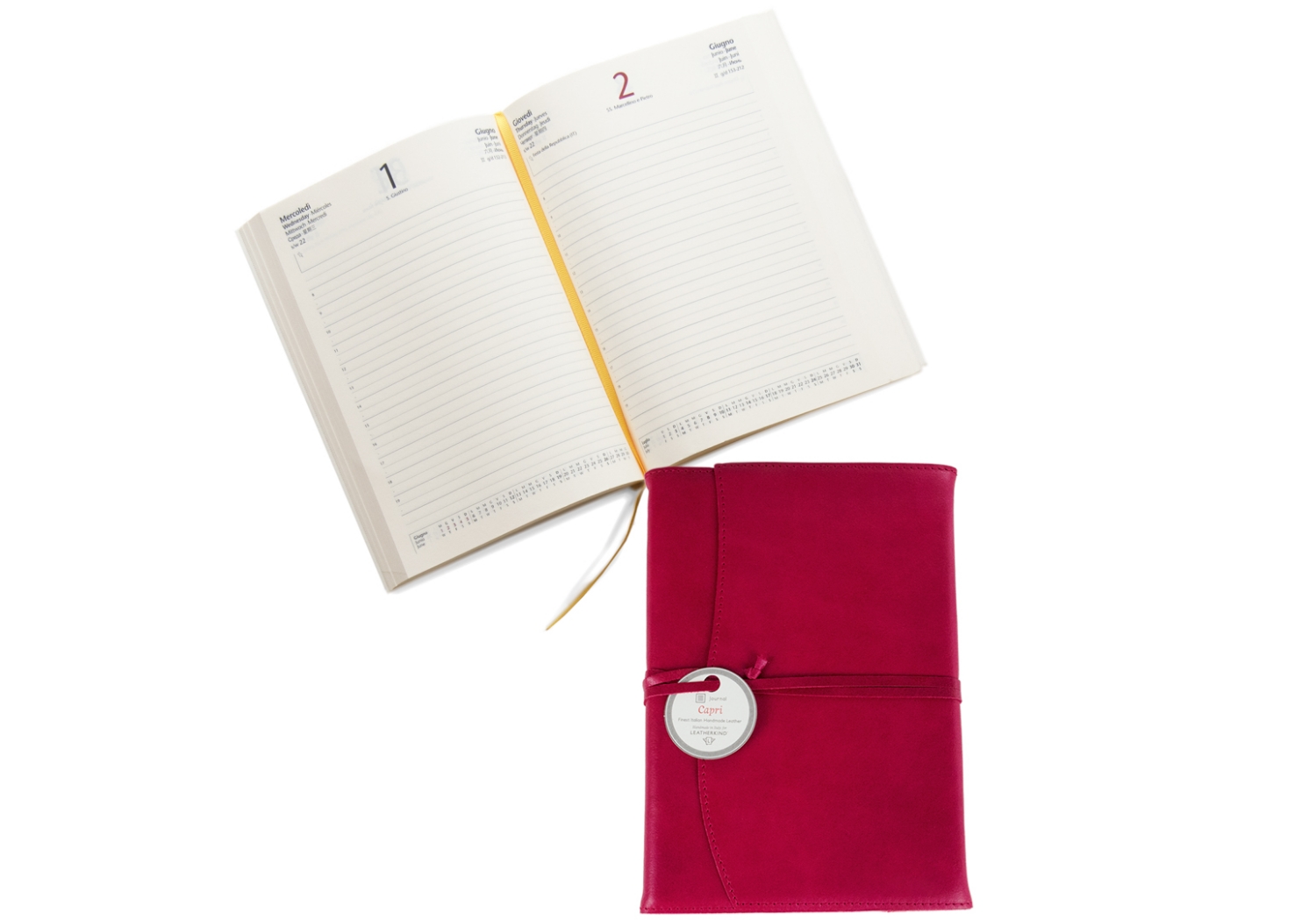 Image de Capri A5 Cuir Journal Rechargeable