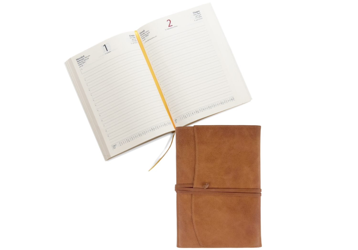 Image de Capri A5 Cuir Journal Rechargeable